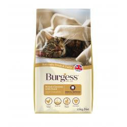 Burgess Cat 10Kg - Chicken & Duck - Adult Dry Cat Food