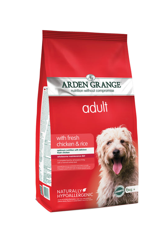 Arden Grange Chicken & Rice 6Kg - Adult  Dry Dog Food