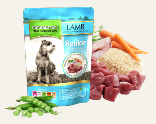 Natures Menu 8x300g Senior Lamb with Chicken Vegetables & Rice - Wet Dog Food