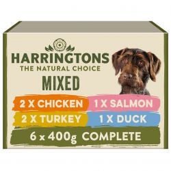 Harrington 6x400g Mixed Selection - Adult Wet Dog Food Trays