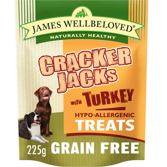 James Wellbeloved 6 x 225g Grain Free Turkey Crackerjacks