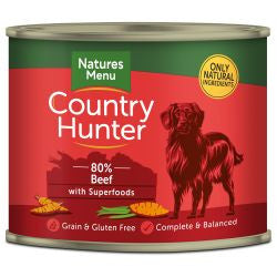 Nature Menu 6x600g  Country Hunter 80% Beef with Superfoods