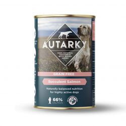 Autarky 12x395g Grain Free Salmon - Adult Wet Dog Food Tins