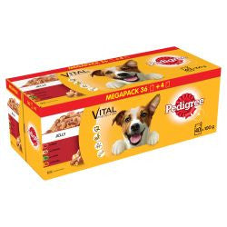 Pedigree 40x100g Mixed Selection in Jelly Mega Pack Pouches - Wet Dog Food