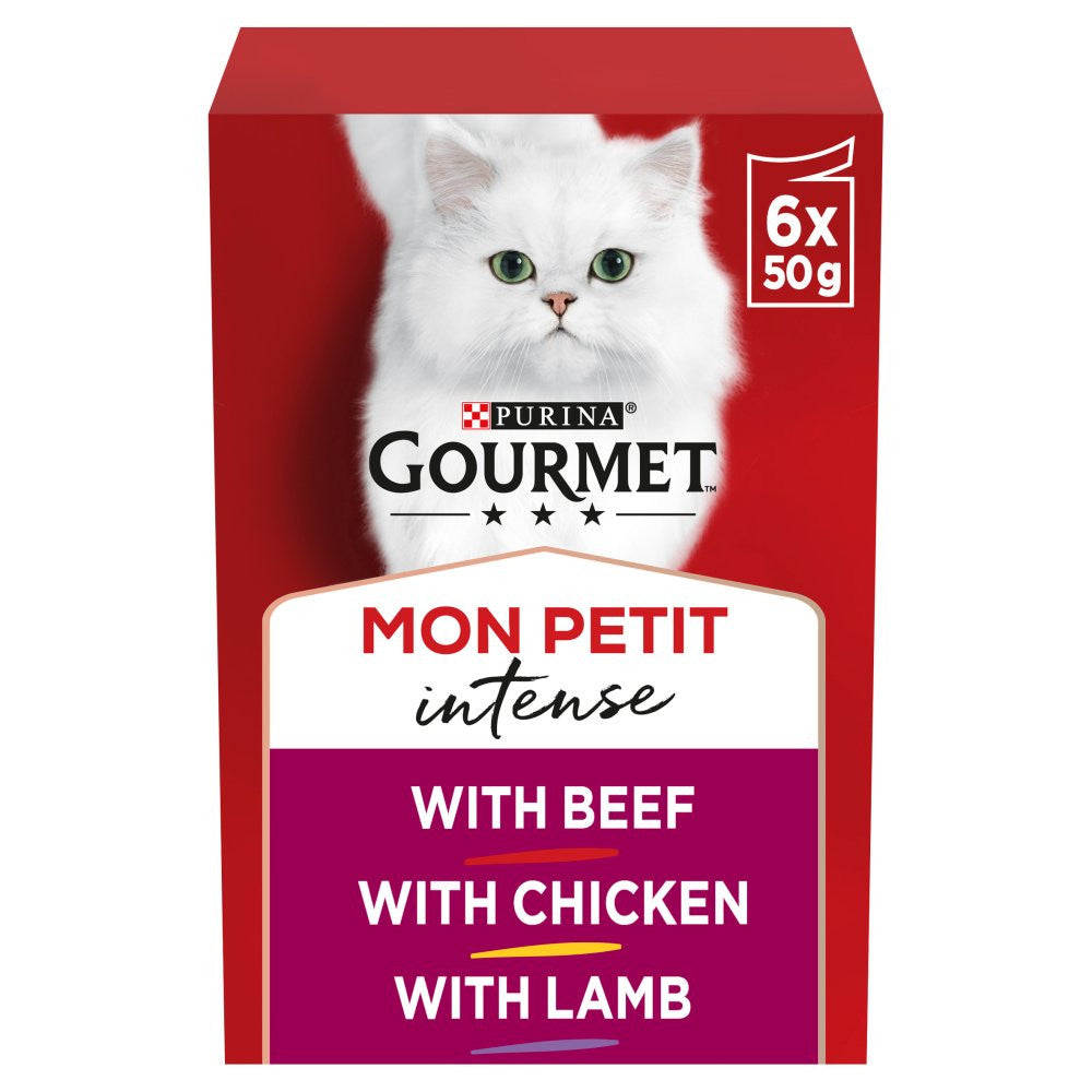 Gourmet 6 x 50g Mon Petit Intense  - Wet Cat Food