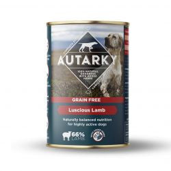 Autarky 12x395g  Grain Free Lamb - Adult Dog Wet Food Tins