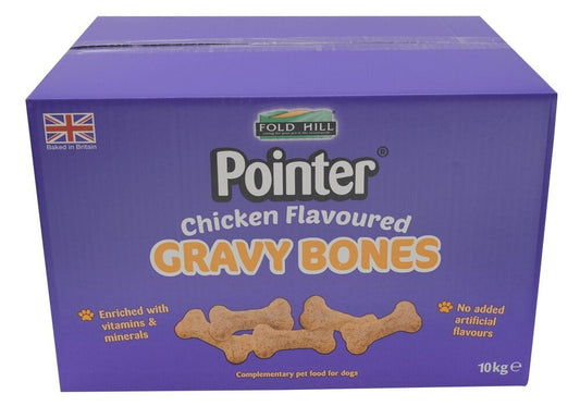 Pointer 10kg  Gravy Bones Chicken - Dog Treat