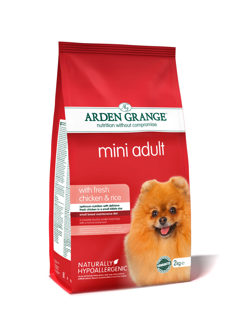 Arden Grange Mini Breed - Chicken & Rice 2kg -Adult  Dry Dog Food