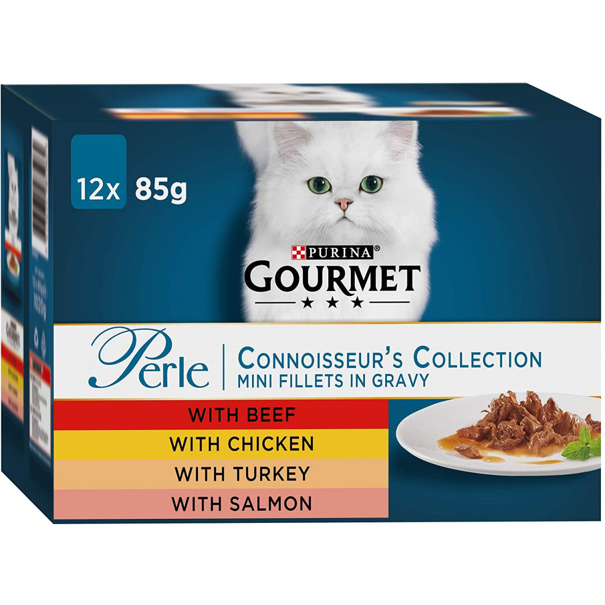Gourmet Perle Connoisseurs Collection Mini Fillets in Gravy - Wet Cat Food