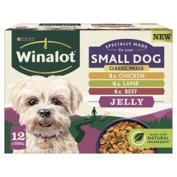 Winalot 12x100g  Mixed in Jelly Pouches - Wet Dog Food
