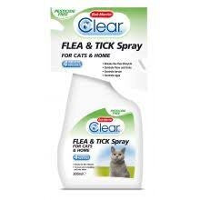 Bob Martin Clear Flea & Tick Spray - 300ml - Cat Care Treatment