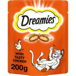 Dreamies 6 x 200g Biscuits with Chicken - Cat Treats