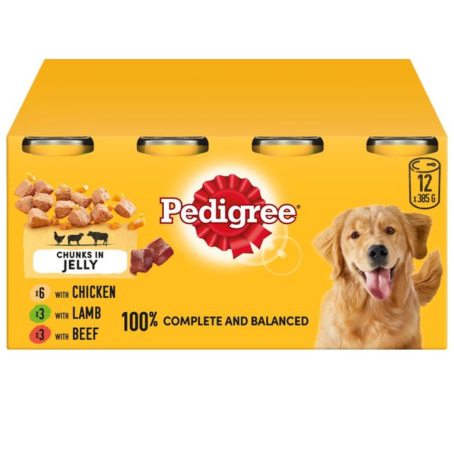 Pedigree Chicken in Jelly - Adult Wet Dog Food Tins