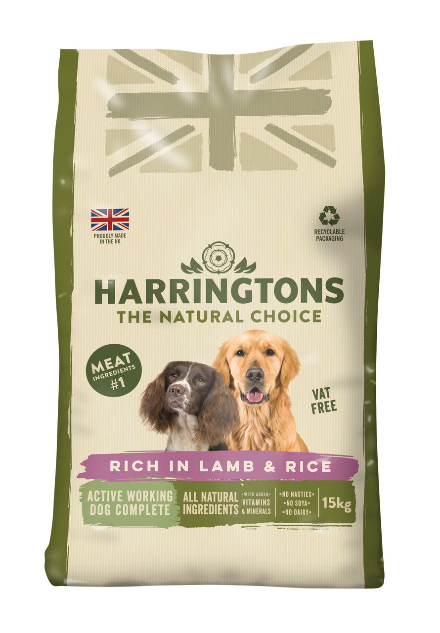 Harringtons Active Worker Complete Lamb &  Rice 15kg - Dry Dog Food