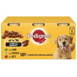 Pedigree Mixed in Gravy - Adult Wet Dog Food Tins