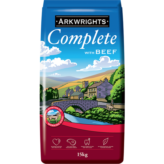 Arkwrights 4kg Complete Beef - Dry Dog Food