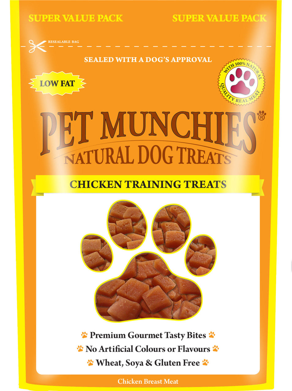 Pet Munchies Natural Chicken Training 8 x 150g - Dog Treat