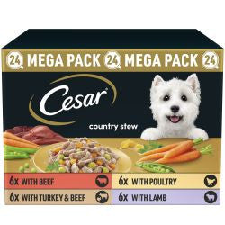 Cesar 24x150g  Country Stew with Chicken & Vegetable in Gravy Mixed Selection